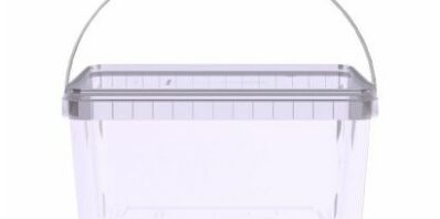 Ведро пластиковое с крышкой 2 л Арт.ВП 2пр б/ц