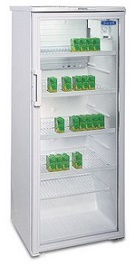 Витрина холодильная со стеклянной дверью Бирюса 290 Е
